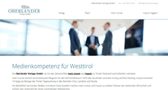 Desktop Screenshot of oberlandverlag.at
