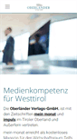 Mobile Screenshot of oberlandverlag.at