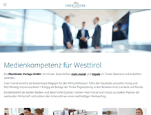 Tablet Screenshot of oberlandverlag.at